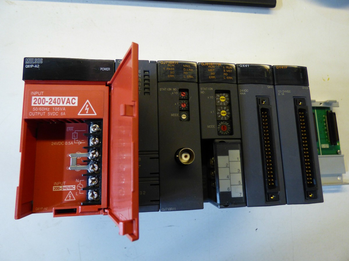 Mitsubishi Q02HCPU With 200--240 Volt AC Input Module QJ71BR Mitsubishi Q02HCPU With 200--240 Volt AC Input Module QJ71BR