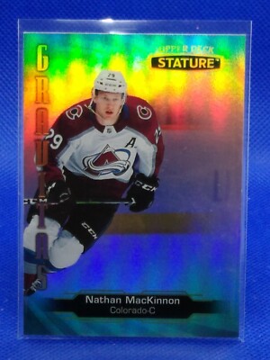 20/21 2020 UD UPPER DECK STATURE NATHAN MACKINNON G-8 GRAVITAS INSERT COLORADO