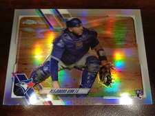 2021 Topps Chrome Alejandro Kirk #71 REFRACTOR Rookie Card-BLUE JAYS