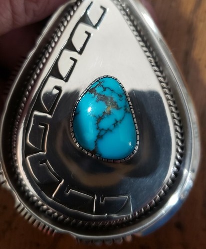Colgante turquesa 925 Navajo Johnathan Nez plata esterlina IMPERDIBLE - Imagen 5 de 8