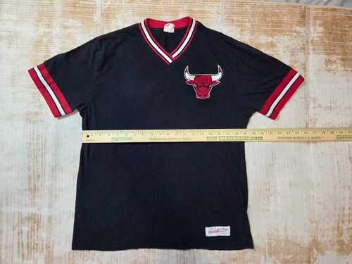 Chicago Bulls NBA Shirt Mitchell & Ness Mens Medium - Picture 3 of 9