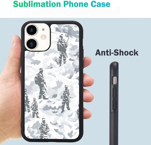 For iPhone SE4 16e 14 15 16 Plus Pro Max black white camoflauge Hard Black Cover - 第 14/25 張圖片