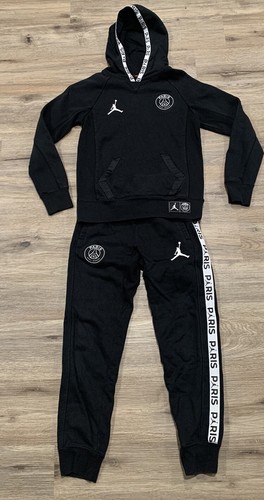 JORDAN Paris Saint Germain Hoodie Sweatshirt & Matching Joggers Youth Boy Medium