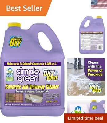 Eco-Friendly Oxy Solve 128 Fl Oz Cleaner for Driveways & Masonry - Chlorine Free