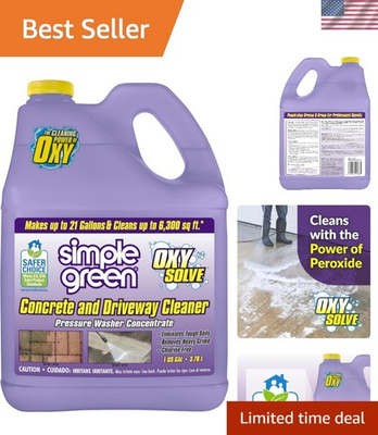 #ad Eco Friendly Oxy Solve 128 Fl Oz Cleaner for Driveways amp; Masonry Chlorine Free $41.99
