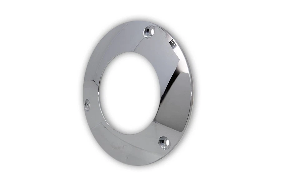 Cubierta de 3 agujeros C-Thru Derby cromada para Harley Davidson Foto 4 de 4