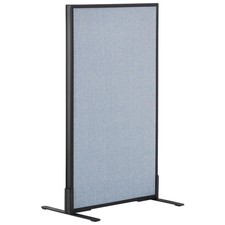 24-1/4"W x 42"H Freestanding Office Partition Panel Blue