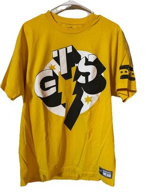 WWE CM Punk GTS T-Shirt Yellow L 2011 Authentic Wear Best In The