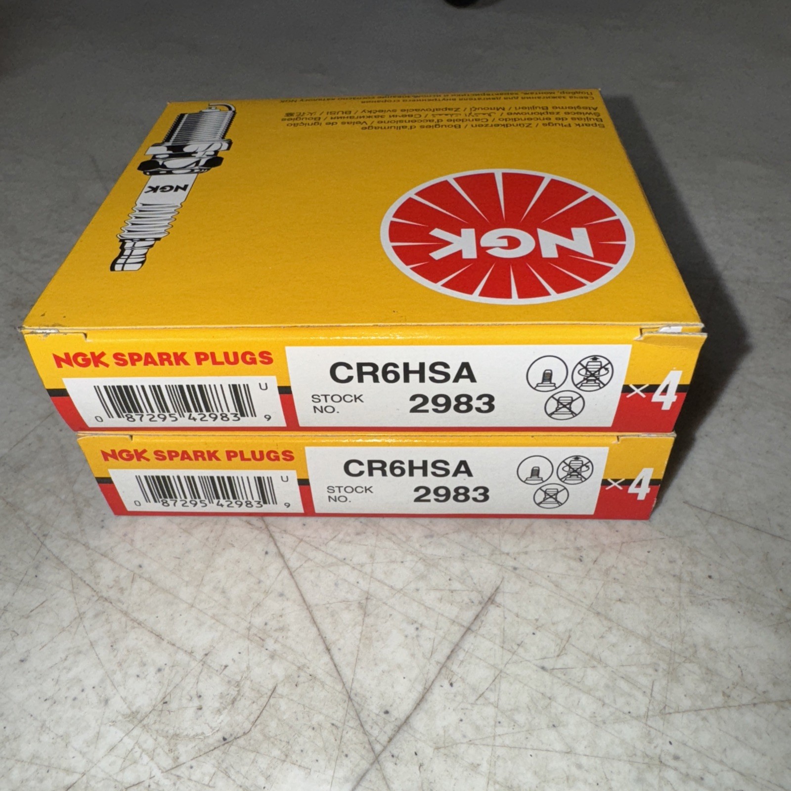 NGK 2983 Spark Plugs CR6HSA Spark Plug - 8 Pack