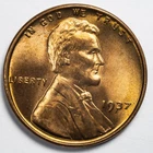1937-P Lincoln Wheat Penny Uncirculated