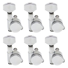 Right 6 Strings Electric Guitar Locking Tuning Pegs Tuners Machine Heads Chrome