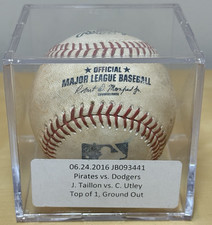 CHASE UTLEY v JAMESON TAILLON * 4th CAREER MLB START* GAME-USED BASEBALL 6/24/16