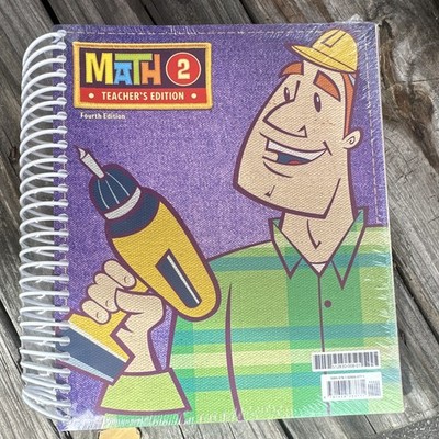 BJU Press Math 2 Teacher s Edition 4th Spiral Bound 2007 Elementary New