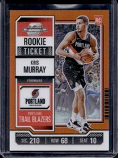 2023-24 Panini Contenders Optic Kris Murray Ticket RC Orange #/49 Rookie