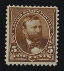 CKStamps: US Stamps Collection Scott#223 5c Grant Mint H OG