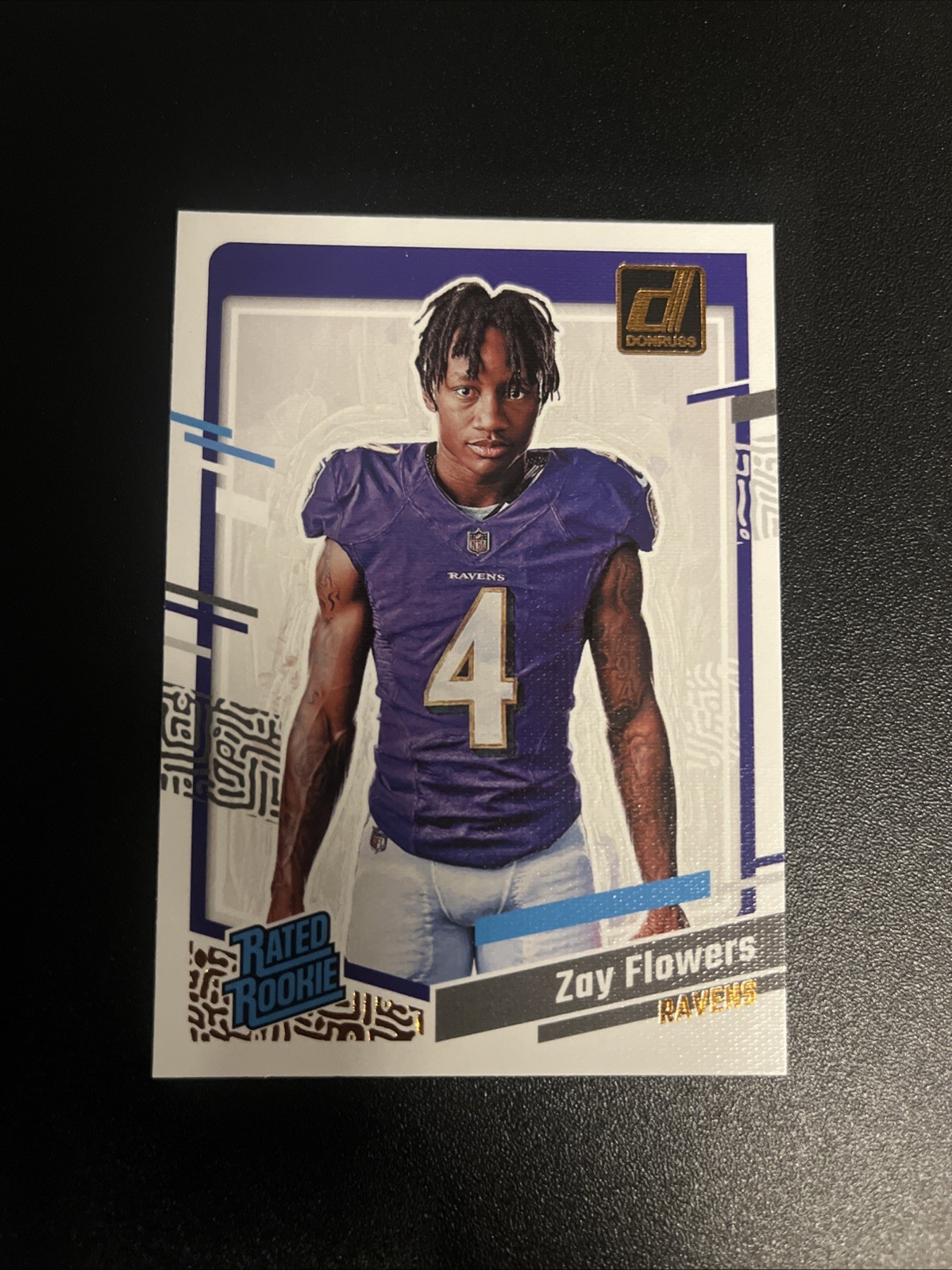2023 Panini Donruss - Rated Rookie Portrait #9 Zay Flowers (RC)