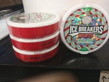 4 Pack, Ice Breakers Mints 1.5oz - Candy Cane - Limited seasonal flavor 829
