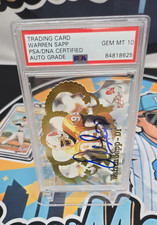 Pacific Crown Royale Warren Sapp #92 Autographed PSA/DNA Gem Mint 10