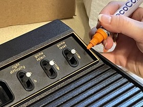 Atari 2600 Console, Controllers, Cables, 6 Games, Restored, Cleaned, Calibrated!