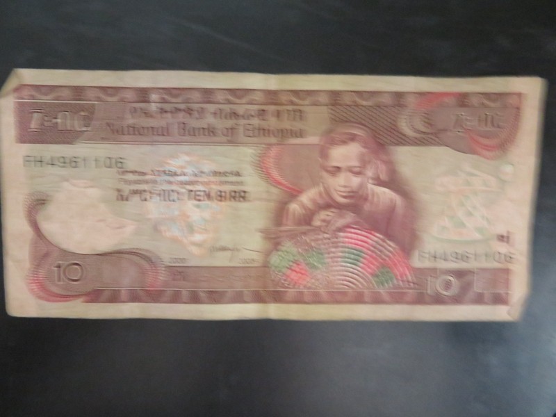 Ethiopia 10 Birr 2008 Banknote