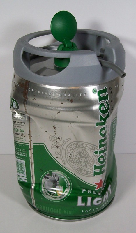 Collapsed From Cold Storage Heineken Premium Light Lager 5 liter Beer Can
