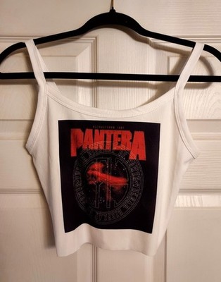 Pantera crop top hand cropped tank vulgar display of power Pantera tank top Pant