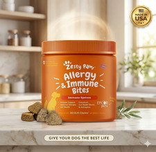 Zesty Paws Allergy Immune Bites - Dog Allergy Chews for Itchy Skin Relief 90ct