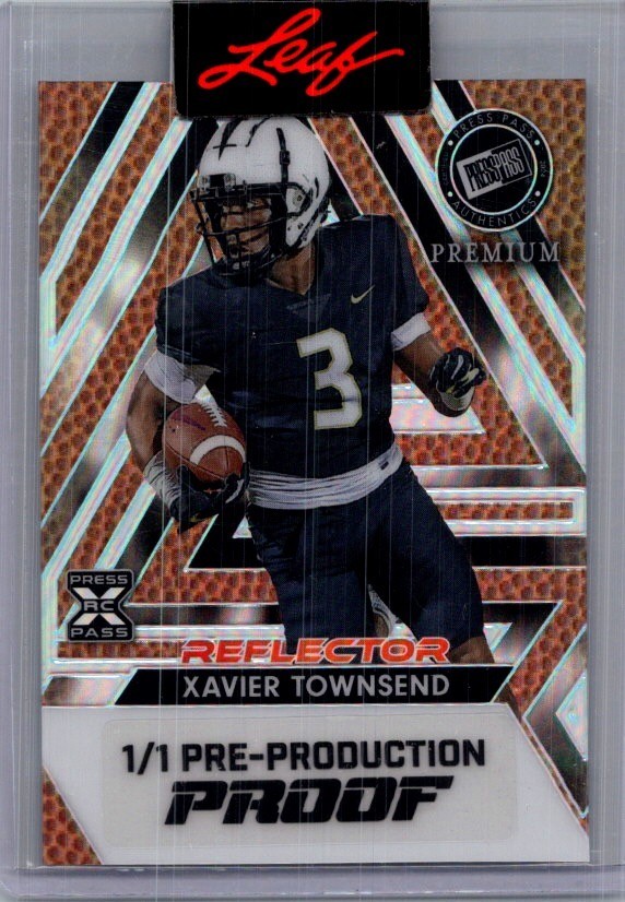 Xavier Townsend Leaf Football 1/1 Pre Production Proof