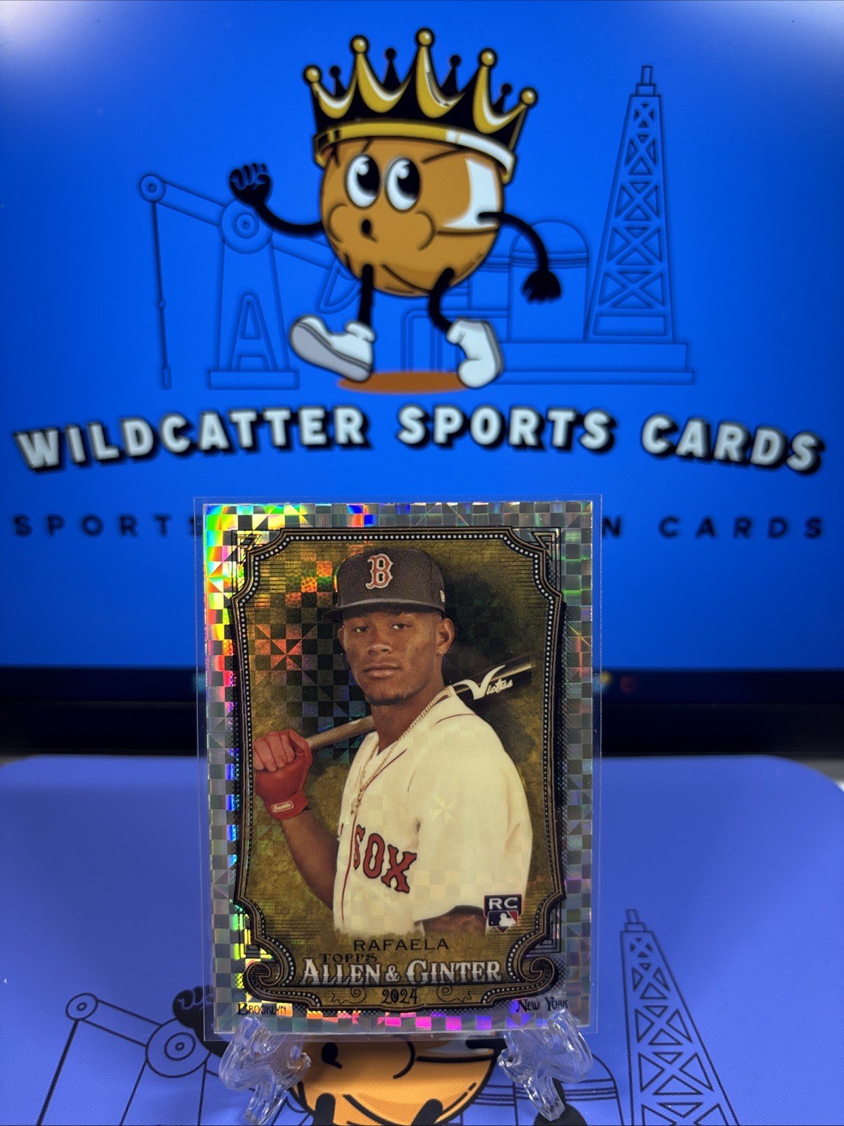 2024 Topps Allen & Ginter - Chrome X-Fractor #77 Ceddanne Rafaela (RC)