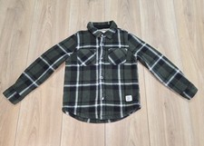 Weatherproof Vintage Flannel Boys Sz 5/6, Fleece Lined, Snap Closure, Green