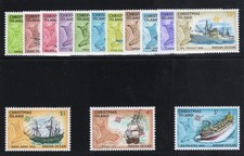 Australia - Christmas Island 1972 QEII Ships complete set superb MNH. SG 37-52.