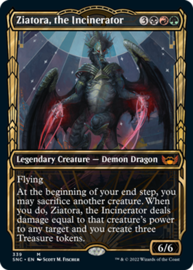 Ziatora the Incinerator Showcase Light Play MTG Magic Kid Icarus Card