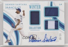 2019 Panini Immaculate Winter Collection Prime 10/10 Dennis Santana Auto 9cf