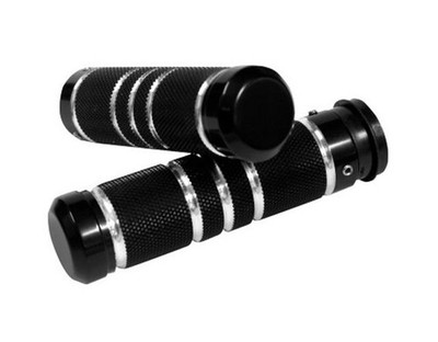 Accutronix [GR100-KGN] Custom Grips Night Series Black Knurled Grooved