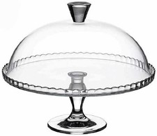 Vassoio con piede e cupola in vetro d32 alzata espositore dolce o salato buffet