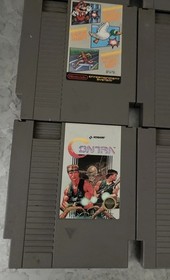 Lot Of 9 NES Games Untested Super Mario 2, Tetris, Duck Hunt/Super Mario Bros.