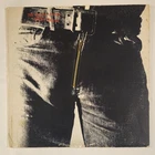 Rolling Stones Sticky Fingers Vinyl LP 1971 First Press Zipper Dist by Atco G+