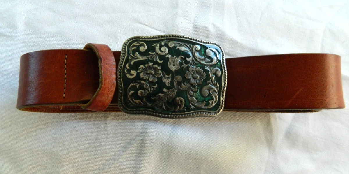 GAP Black White Striped Leather Belt Silver Buckle Indie Sleaze Y2K‎ Retro Sz S Gap Women main image 2