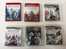 Assassins Creed 6 Games Lot 1 2 3 Black Flag Etc. (Playstation 3 PS3) CIB Tested