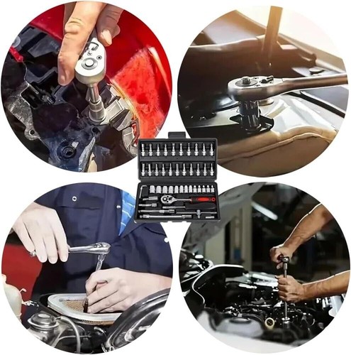 Cordless Electric Slim Ratchet Set,with Bit Socket Set Metric and Extension Bar - Bild 6 von 9