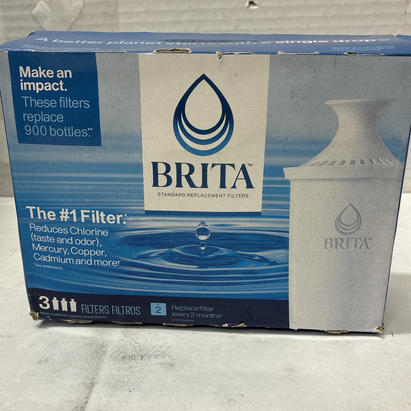 Brita 3 PACK BRITA &bull;Replacement Filter