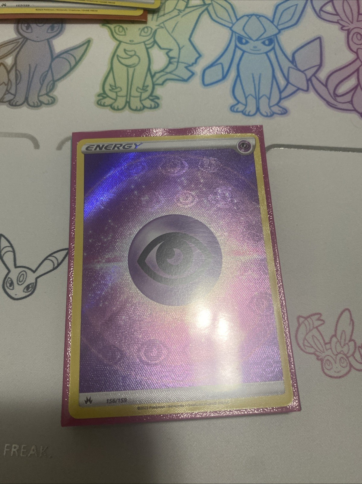 Psychic Energy (Texture Full Art) 156/159 Crown Zenith Ultra Rare Pokémon TCG NM