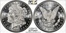 1883 MORGAN SILVER DOLLAR PCGS & CAC MS66
