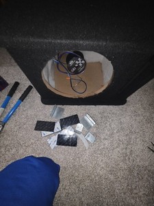 SKAR AUDIO SINGLE 12" PORTED SUBWOOFER ENCLOSURE SK1X12V Only Used With One Sub
