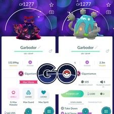 Pok mon PTC Go - Shiny Gigantamax Garbodor - Have 80k Stardusts