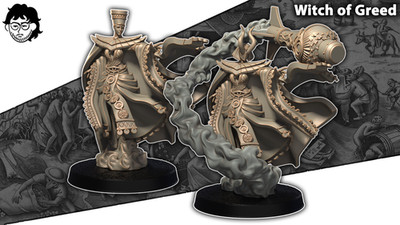 Dimomodels - Witch of Greed - Grimdark Crusade - Order of Avarice Artillery