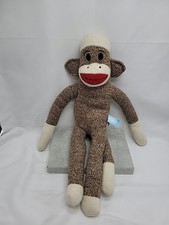 MAXX SOCK MONKEY Street Players 18" Brown Stuffed Animal Plush Toy 2010