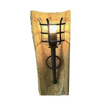 Wandleuchte Dachziegelleuchte Wandfackel Wandlampe 230V rostoptik Lampe rustikal