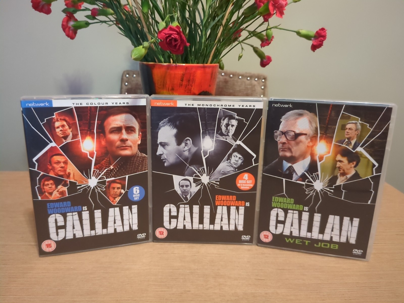 Callan The Colour & Monochrome Years & wet Job DVD Edward Woodward 11 Discs