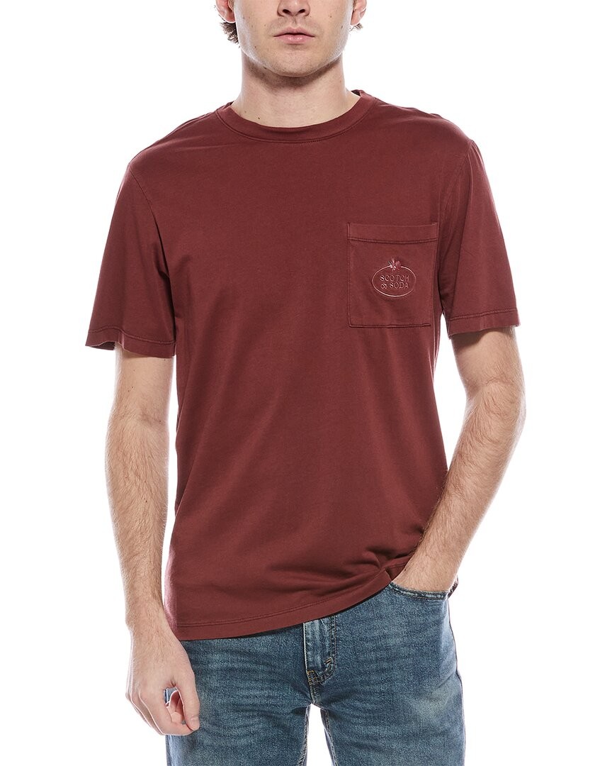 Мужская карманная футболка Scotch - Soda окрашенная в цвет одежды 4190₽